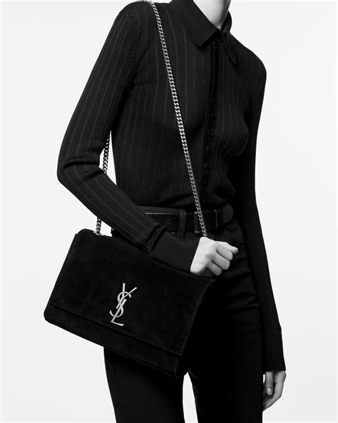 ysl crocodile chain bag|Saint Laurent Kate Medium Reversible Shoulder Bag .